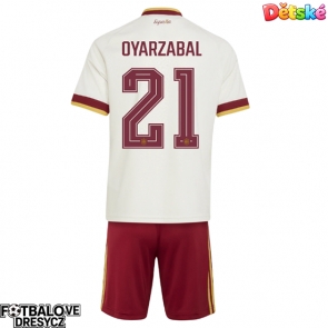 Španělsko Mikel Oyarzabal #21 Dětské Venkovní dres komplet MS 2026 Krátký Rukáv (+ trenýrky)